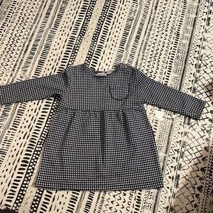 Zara Baby navy gingham print dress 12-18 months